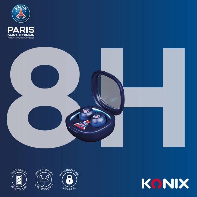 Écouteurs sans fil bleu TWS - PSG
