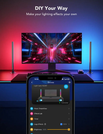 Govee Smart Gaming Light Bars Smart wall light Wi-Fi/Bluetooth 24 W