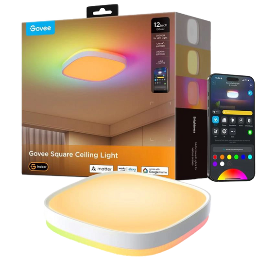 Govee 30 cm RGBWW + RGBIC – Wi-Fi / Bluetooth, 28 W