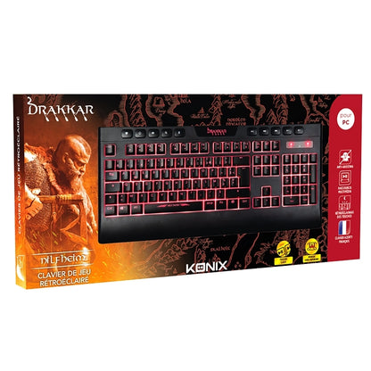 Konix - Clavier gaming rétroéclairé Dilfheim - Drakkar