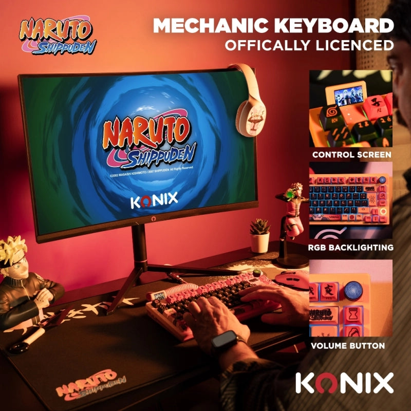 Konix - Clavier pro gaming sans fil - Naruto