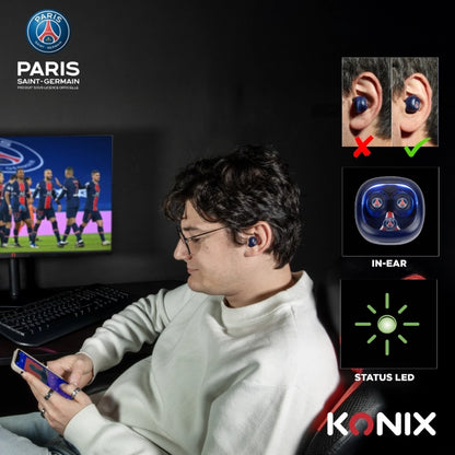 Écouteurs sans fil bleu TWS - PSG