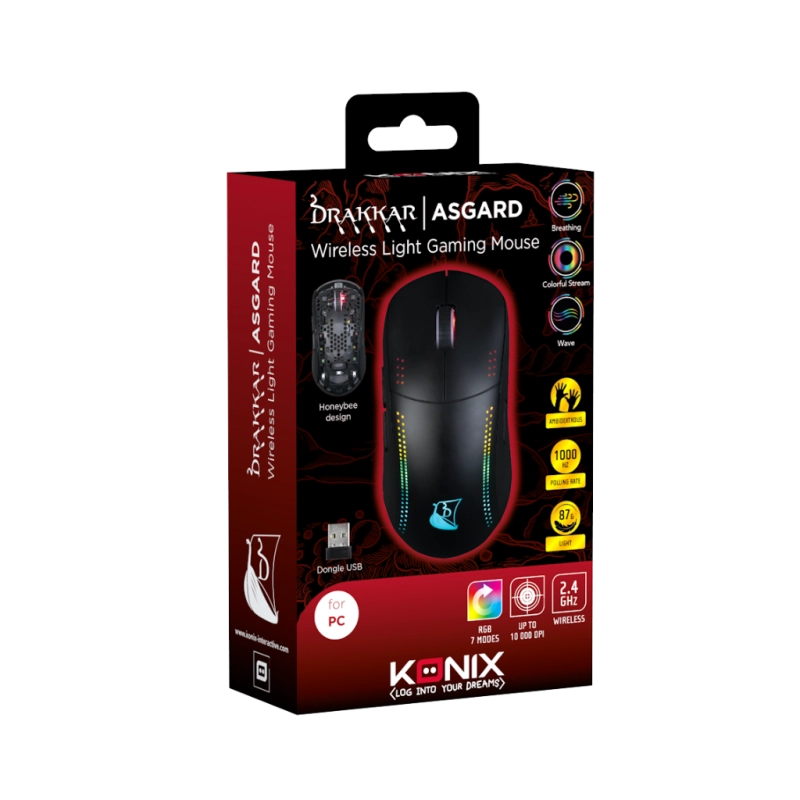 Konix - Souris sans fil Asgard - Drakkar